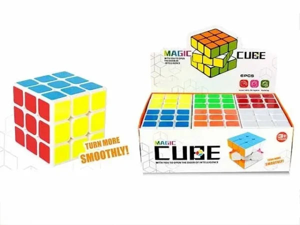 Colorful 3d Magic Cube Puzzle Toy For Kids – Brain-boosting Educational Plastic Learning Toy For Early Stem Development,