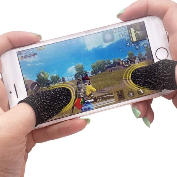 Premium Gaming Finger Sleeves Bundle – Breathable, Anti-sweat, Touch Screen-friendly Thumb Gloves For Pubg & Mobile Gaming