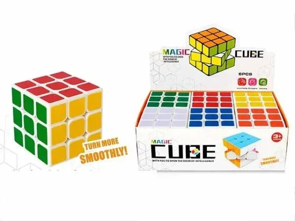 Colorful 3d Magic Cube Puzzle Toy For Kids – Brain-boosting Educational Plastic Learning Toy For Early Stem Development,