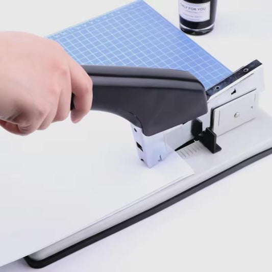 Heavy Duty Stapler Machine – Staples 100, 150 & 200 Sheets, Metal Body, Ergonomic Handle, Adjustable Paper Guide, Anti-jam Mechanism