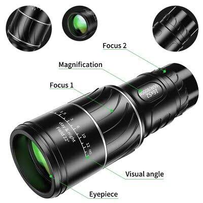 High Professional Monocular 16*52 – Binoculars Dual Focus Anti Reflective Non-infrared Hd Monocular Telescope