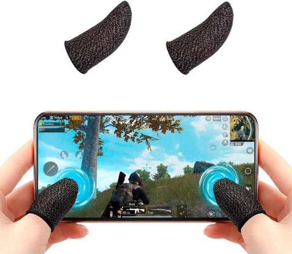 Premium Gaming Finger Sleeves Bundle – Breathable, Anti-sweat, Touch Screen-friendly Thumb Gloves For Pubg & Mobile Gaming