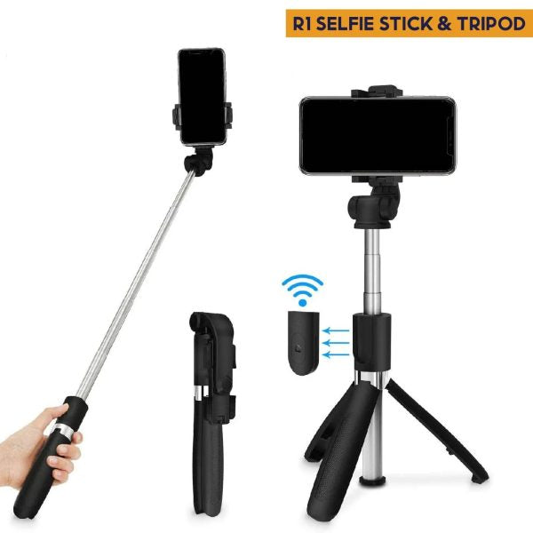 Control Tripod Selfie Stick New Model With Wireless Remote Shutter Compatible With All Cell Phones – Selfie Stick With Light