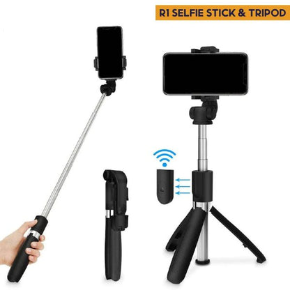 Control Tripod Selfie Stick New Model With Wireless Remote Shutter Compatible With All Cell Phones – Selfie Stick With Light