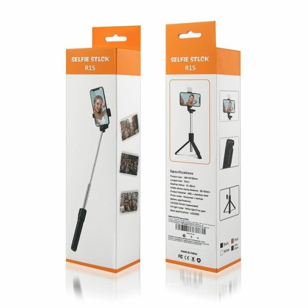 Control Tripod Selfie Stick New Model With Wireless Remote Shutter Compatible With All Cell Phones – Selfie Stick With Light