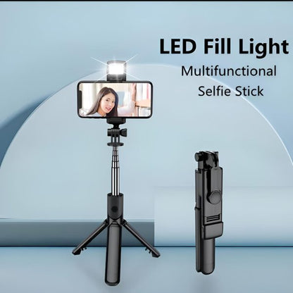 Control Tripod Selfie Stick New Model With Wireless Remote Shutter Compatible With All Cell Phones – Selfie Stick With Light