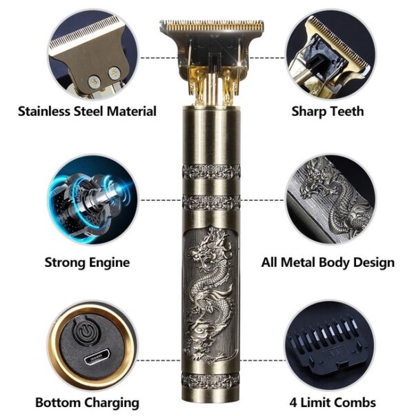 T9 Trimmer  Body | Electric Shaver Man Cordless Hair Beard Trimmer For Men Haircut Shaving Machine Tools Barber Accessories | Hair Trimme