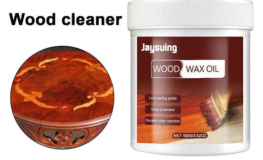 Wood Wax Oil For Furniture – Natural Finish & Deep Wood Nourishment With Bursh 100gm